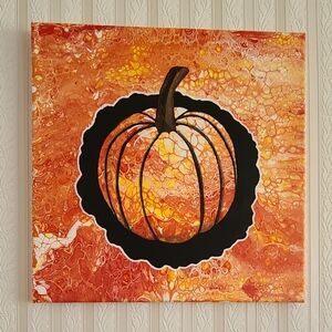 FLASH SALE through 12/16 - An Original Painting By Cali Called "Punkin Pumpkin".